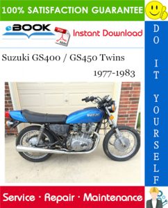 Suzuki GS400 / GS450 Twins Motorcycle Service Repair Manual