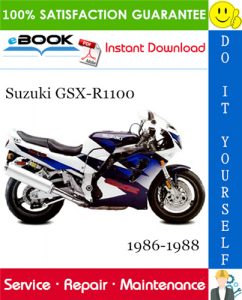 Suzuki GSX-R1100 Motorcycle Service Repair Manual