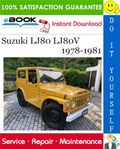 Suzuki LJ80 LJ80V Service Repair Manual