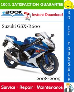 Suzuki GSX-R600 Motorcycle Service Repair Manual