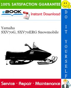 Yamaha SXV70G, SXV70ERG Snowmobile