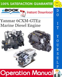 Yanmar 6CXM-GTE2 Marine Diesel Engine Operation Manual