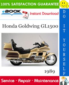 1989 Honda Goldwing GL1500 Motorcycle Service Repair Manual