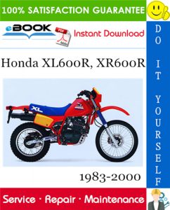 Honda XL600R, XR600R Motorcycle Service Repair Manual