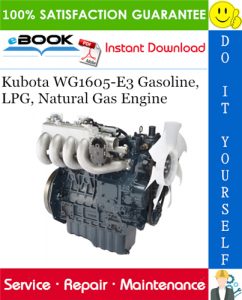 Kubota WG1605-E3 Gasoline, LPG, Natural Gas Engine Service Repair Manual