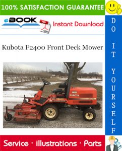 Kubota F2400 Front Deck Mower Parts Manual