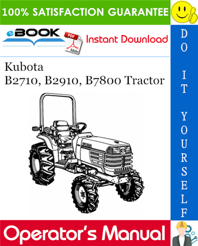 Kubota B7800 Manual Download