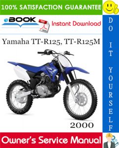 2000 Yamaha TT-R125, TT-R125M Motorcycle Owner's Service Manual