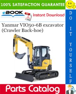 Yanmar VIO50-6B excavator (Crawler Back-hoe) Parts Catalog Manual (for Brazil)