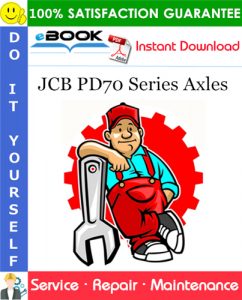 JCB PD70 Series Axles Service Repair Manual