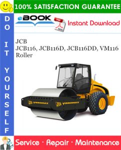 JCB JCB116, JCB116D, JCB116DD, VM116 Roller Service Repair Manual