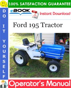 Ford 195 Tractor Operator's Manual