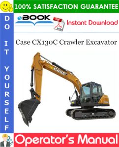 Case CX130C Crawler Excavator Operator's Manual (Brazil Market)