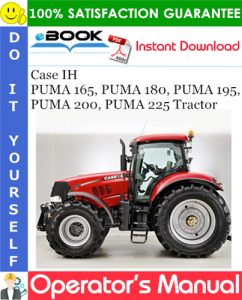 Case IH PUMA 165, PUMA 180, PUMA 195, PUMA 200, PUMA 225 Tractor