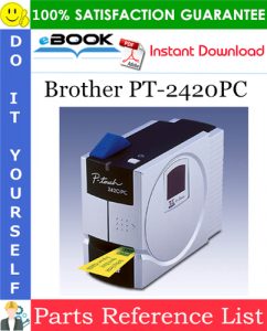 Brother PT-2420PC Parts Reference List