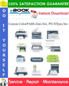 Canon ColorPASS-Z90/60, PS-NX90/60 Service Repair Manual