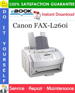 Canon FAX-L260i Service Repair Manual + Parts Catalog