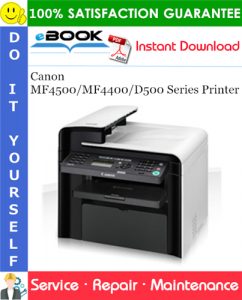 Canon MF4500/MF4400/D500 Series Printer Service Repair Manual