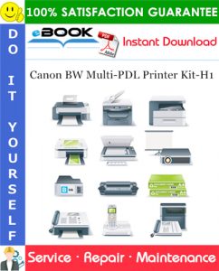 Canon BW Multi-PDL Printer Kit-H1 Service Repair Manual