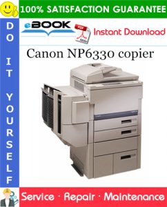 Canon NP6330 copier Service Repair Manual + Service Handbook + Parts Catalog