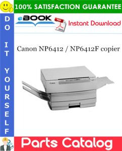 Canon NP6412 / NP6412F copier Parts Catalog Manual