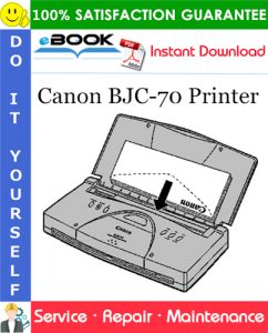 Canon BJC-70 Printer Service Repair Manual