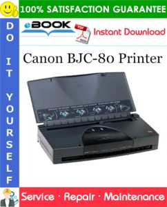 Canon BJC-80 Printer Service Repair Manual