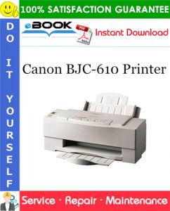 Canon BJC-610 Printer Service Repair Manual