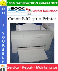 Canon BJC-4100 Printer Service Repair Manual