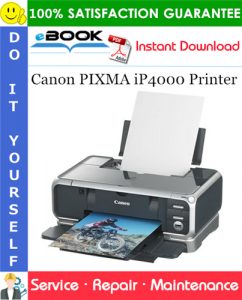 Canon PIXMA iP4000 Printer Service Repair Manual