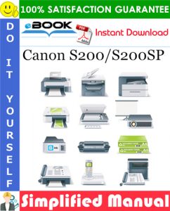 Canon S200/S200SP Simplified Manual