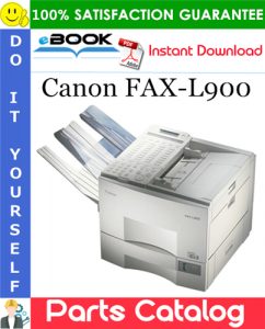 Canon FAX-L900 Parts Catalog Manual