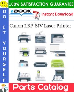 Canon LBP-8IV Laser Printer Parts Catalog Manual