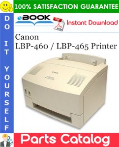 Canon LBP-460 / LBP-465 Printer Parts Catalog Manual