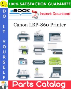 Canon LBP-860 Printer Parts Catalog Manual