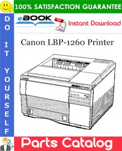 Canon LBP-1260 Printer Parts Catalog Manual