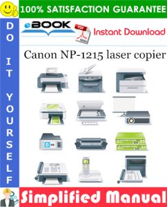 Canon NP-1215 laser copier Parts Catalog Manual