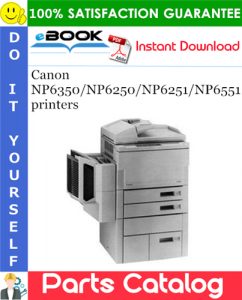 Canon NP6350/NP6250/NP6251/NP6551 printers Parts Catalog Manual