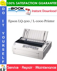 Epson LQ-500 / L-1000 Printer Service Repair Manual