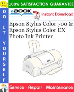 Epson Stylus Color 700 & Epson Stylus Color EX Photo Ink Printer Service Repair Manual