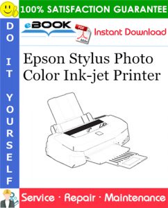 Epson Stylus Photo Color Ink-jet Printer Service Repair Manual