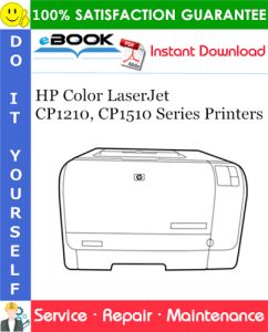 HP Color LaserJet CP1210, CP1510 Series Printers Service Repair Manual