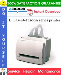 HP LaserJet 1100A series printer Service Repair Manual