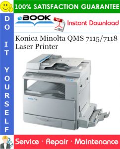 Konica Minolta QMS 7115/7118 Laser Printer Service Repair Manual