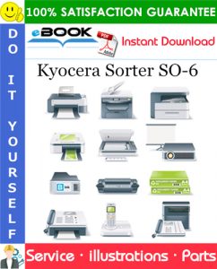 Kyocera Sorter SO-6 Parts Catalogue Manual