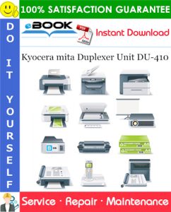 Kyocera mita Duplexer Unit DU-410 Service Repair Manual + Parts Catalog