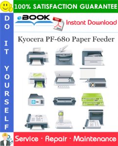 Kyocera PF-680 Paper Feeder Service Repair Manual + Parts Catalog