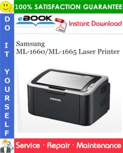 Samsung ML-1660/ML-1665 Laser Printer Service Repair Manual + Parts Catalog