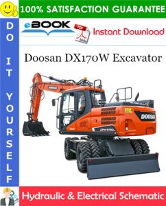 Doosan DX170W Excavator Hydraulic & Electrical Schematic