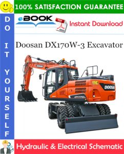 Doosan DX170W-3 Excavator Hydraulic & Electrical Schematic